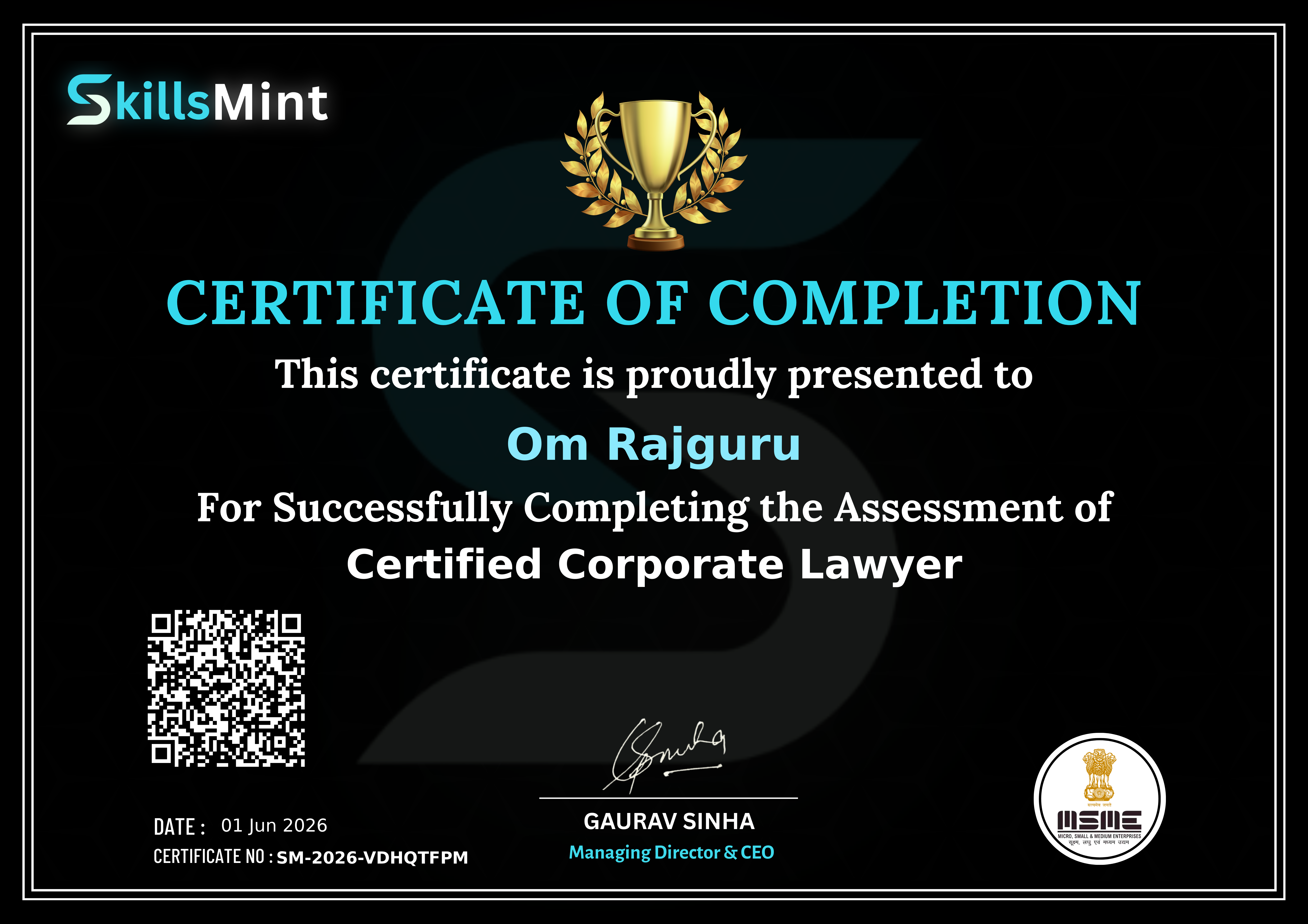 Certificate